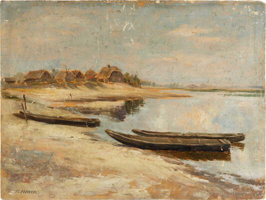 Неизвестный художник. Лодки